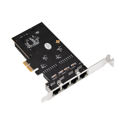 PCIe to 4 Ports Gigabit Ethernet Card