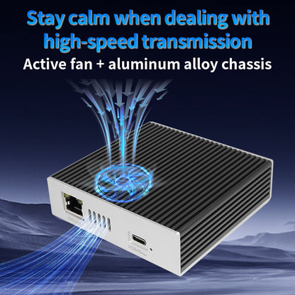 Lekuo 6-in-1 USB4 허브 | 10G 이더넷, USB 포트 3개, SD/TF 카드 리더 