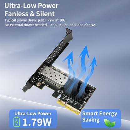 Realtek RTL8127 chipset detail on Lekuo 10G network adapter PCB