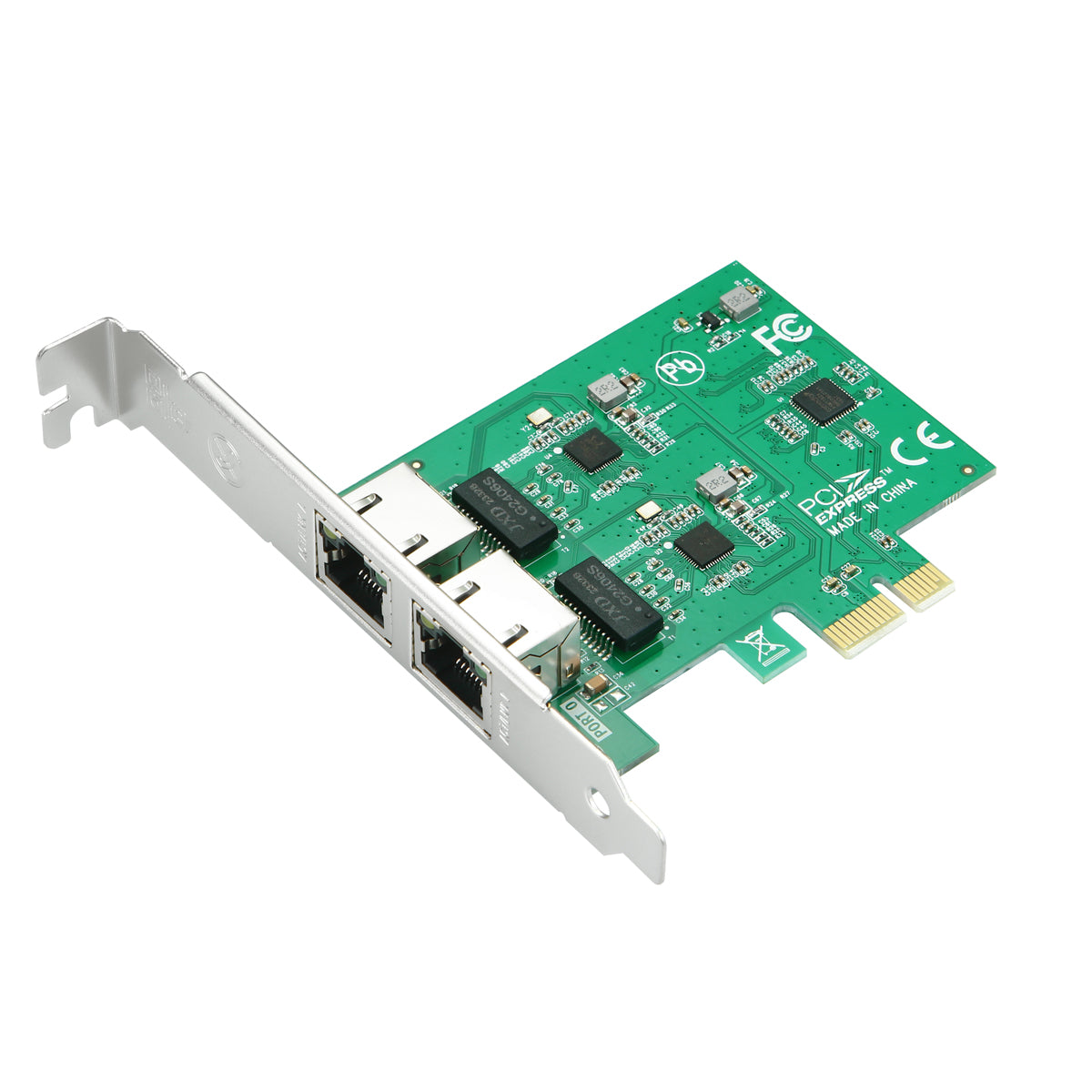 Lekuo 2 Port PCle to 1G Network Card,RTL8111 chip