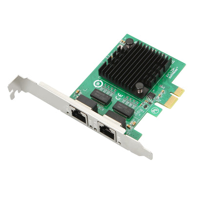 Lekuo Dual Port Gigabit Ethernet Network Card with Intel 82571 Chipset PCIe x1 Interface