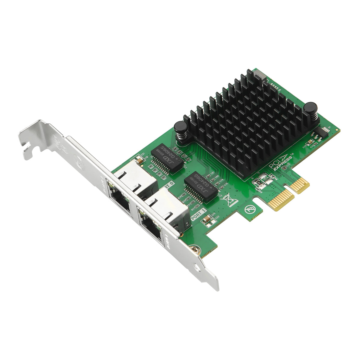 Lekuo PCIe 2포트 기가비트 이더넷 네트워크 카드 