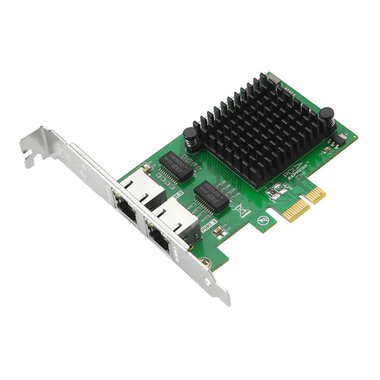 Lekuo PCIe 2-Port Gigabit Ethernet Network Card