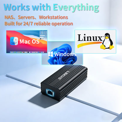 Lekuo High-Speed Ethernet Adapter - Package and Accessories