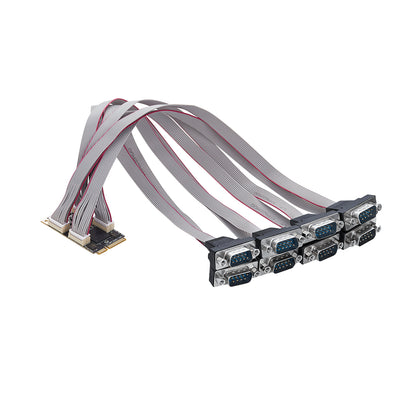 Lekuo M.2 to 8-Port RS-232 Serial Card