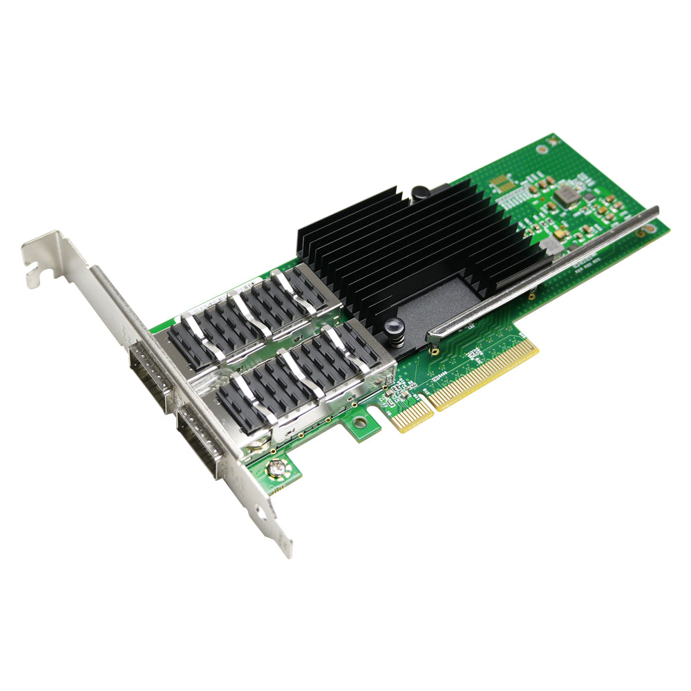 Lekuo Intel XL710-T2 dual port 40G QSFP+ network adapter PCIe card front view