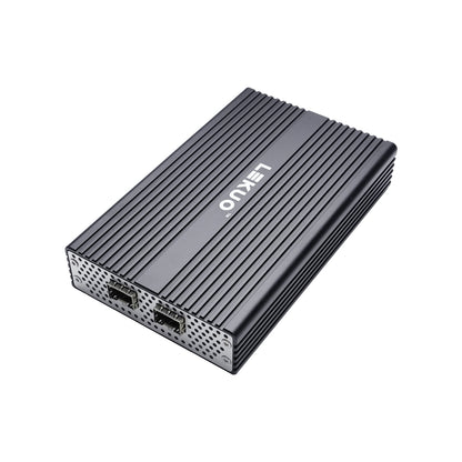 Lekuo USB4 to Dual-Port SFP+ Network Adapter – 10G, USB4 & Thunderbolt Compatible for Laptop & NAS