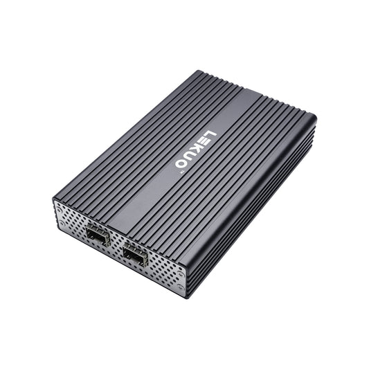 Lekuo USB4 to Dual-Port SFP+ Network Adapter – 10G, USB4 & Thunderbolt Compatible for Laptop & NAS