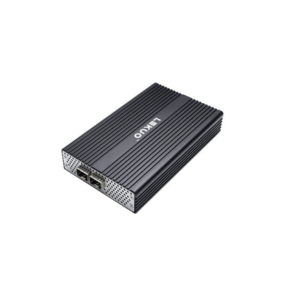 Lekuo USB4 to Dual 25G SFP28 Network Adapter, 40Gbps Thunderbolt 5/4/3 Compatible, 60W PD Charging, for Mac, Windows 11, Linux