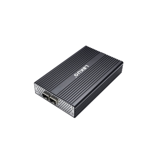 Lekuo USB4 to Dual 25G SFP28 Network Adapter, 40Gbps, Thunderbolt 5/4/3, 60W PD, Mac/Win11/Linux