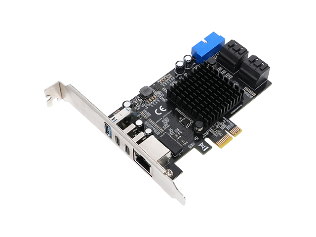 Lekuo SouthBridge Mini PCIe x1 to 10-Port Multi-Function Expansion Card