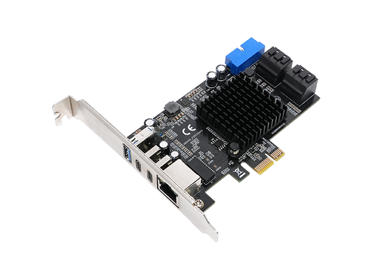 Lekuo SouthBridge Mini PCIe x1 to 10-Port Multi-Function Expansion Card