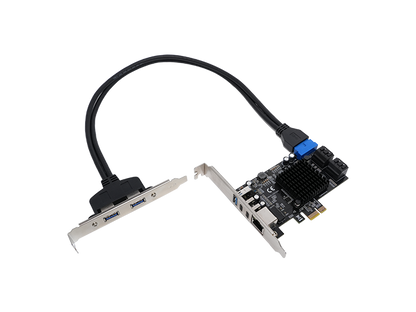 Lekuo SouthBridge Mini PCIe x1 to 10-Port Multi-Function Expansion Card
