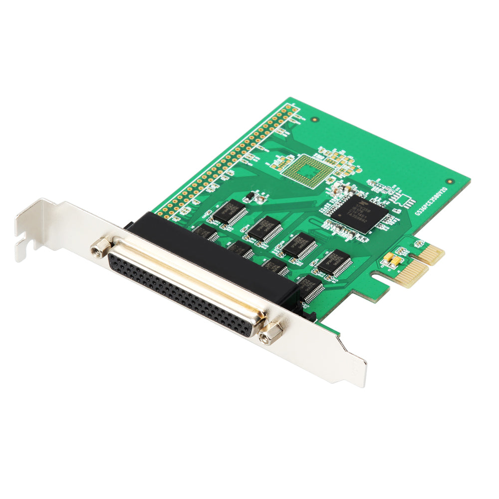 PCIe 8 Ports RS-232 DB9 Serial Controller Card with Fan Out Cable
