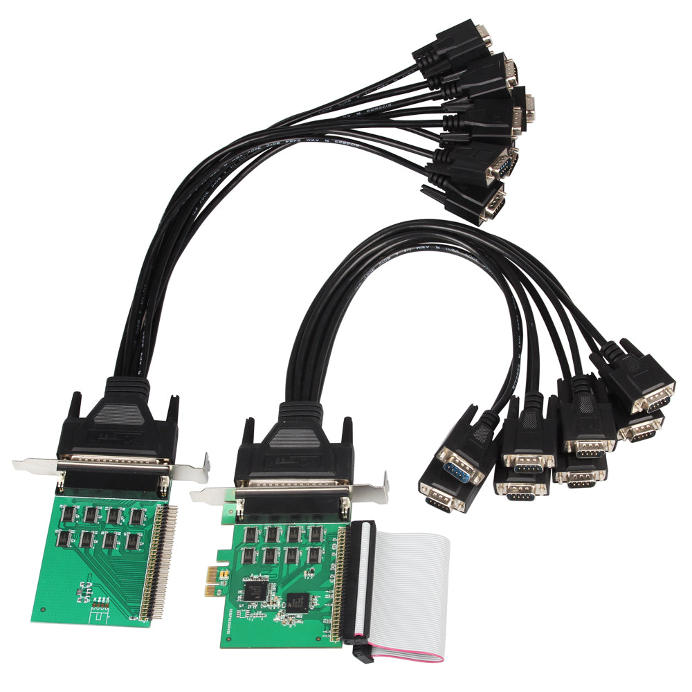 Lekuo 8-Port RS-232 PCIe Serial Card with Fan-Out Cable