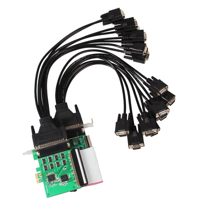 Lekuo 8-Port RS-232 PCIe Serial Card with Fan-Out Cable