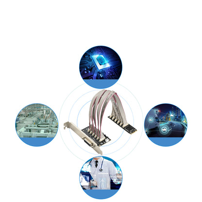 M.2(M+B 키) - 4포트 RS232 카드