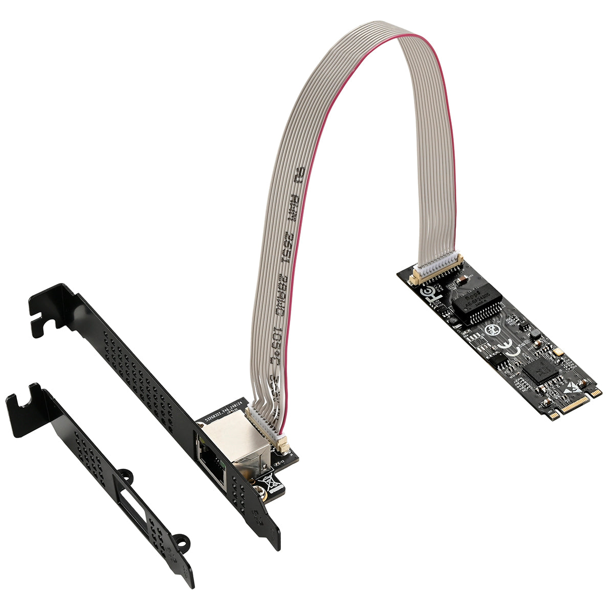 Lekuo M.2 5G Ethernet network card with RTL8126 chipset - front view showing compact design