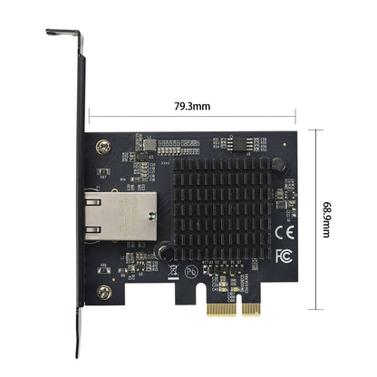 PCIe x1 Network Card Product Package Display - 10Gbps Ethernet Adapter Box