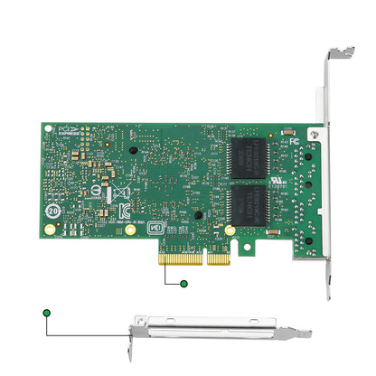 PCIe x4 to 4 Ports Gigabit Ethernet Network Card