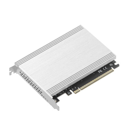 PCIe 4.0 x16 to 4x M.2 NVMe Adapter Card