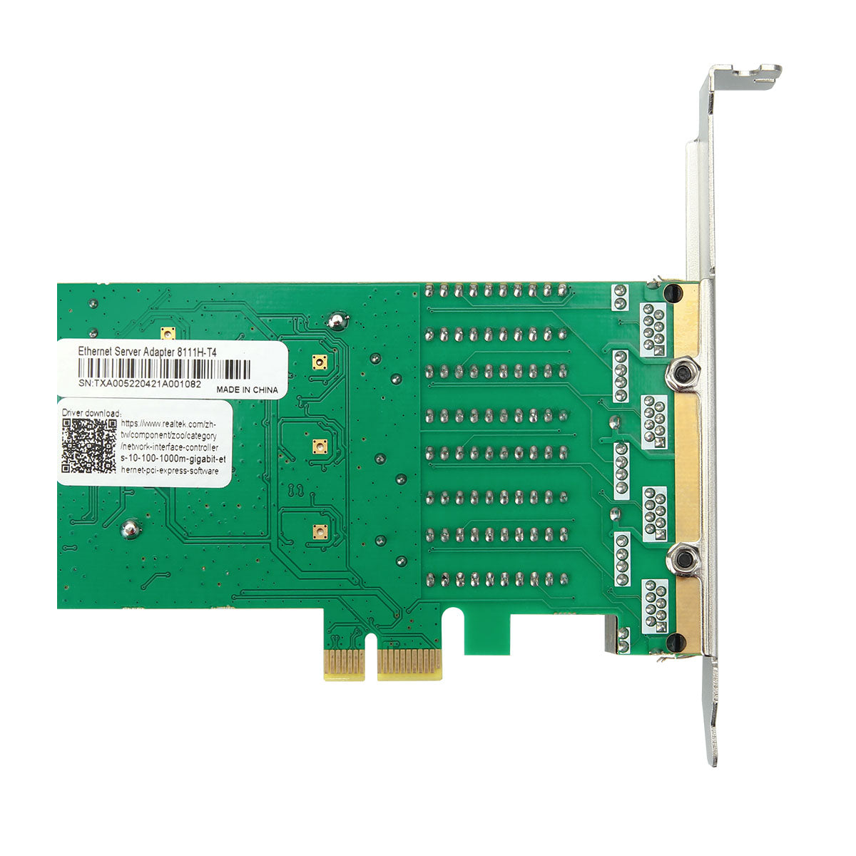 Lekuo 4-Port PCle to 1G Network Card,RTL8111H chip