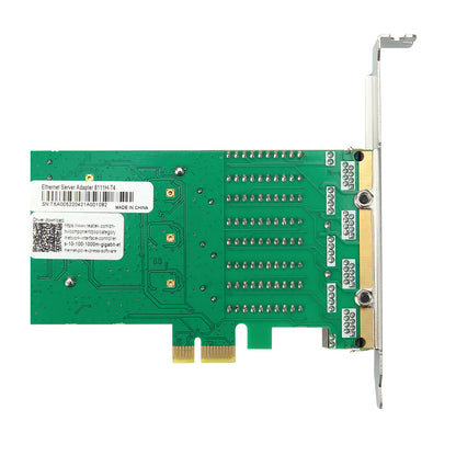 Lekuo 4-Port PCle to 1G Network Card,RTL8111H chip