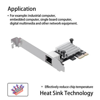 PCIe 2.5G Ethernet Network Card - High Speed Network Adapter