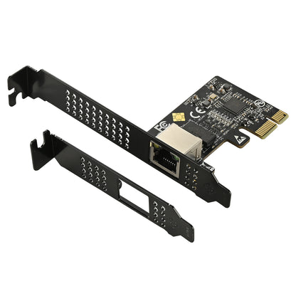 Lekuo PCIe 2.5G 5G Ethernet Network Controller Card Front View