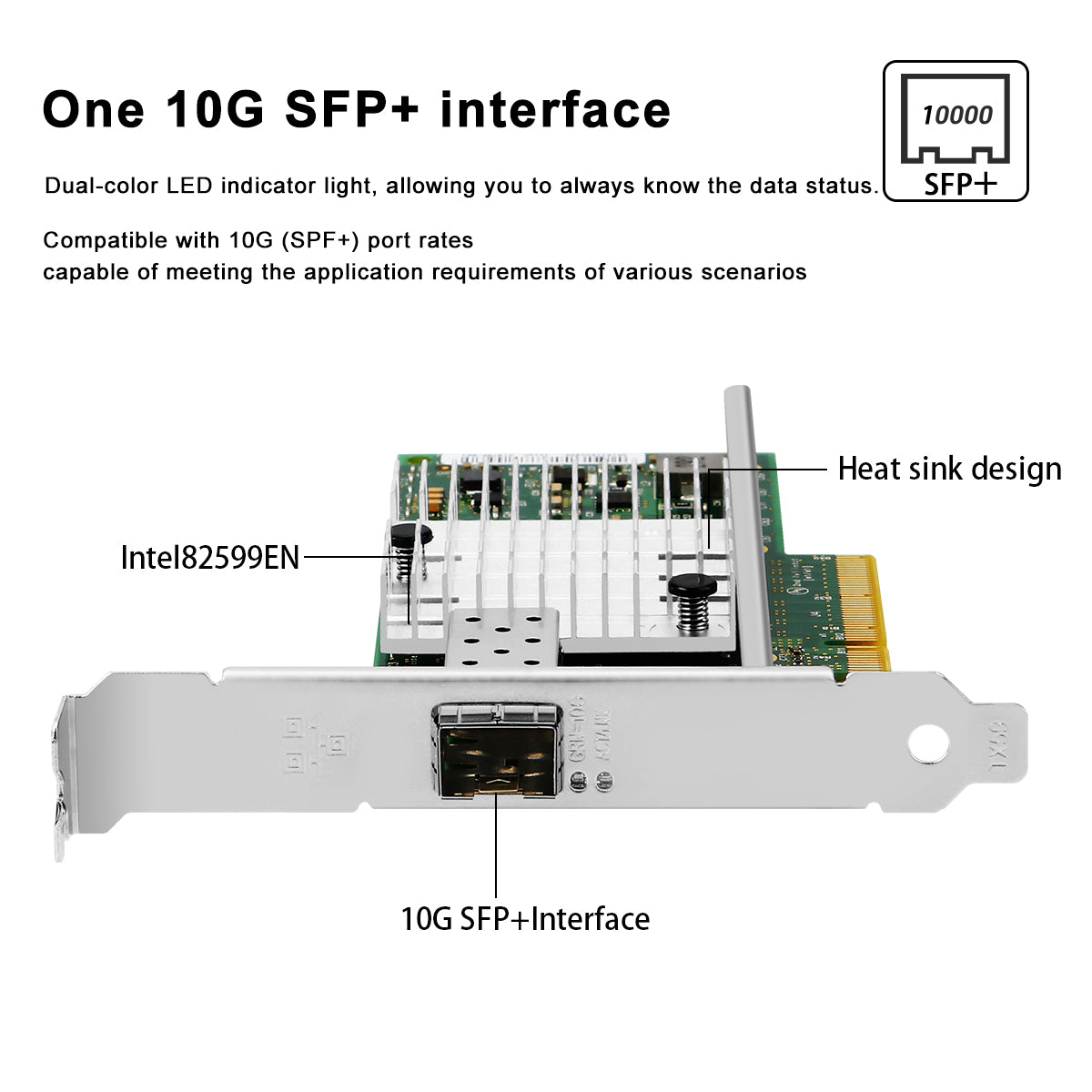 Network card circuit board components and chip layout