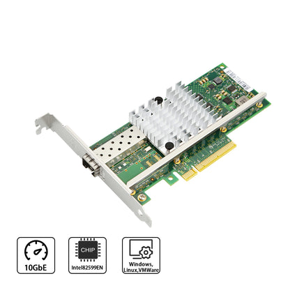 PCle x8 to 1 Port SFP+10G Ethernet Network Card