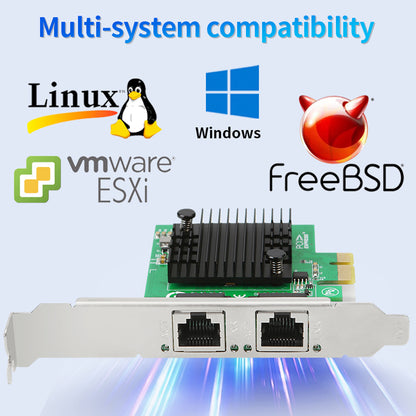 Lekuo Network Card with Standard and Low Profile Bracket Accessories Included