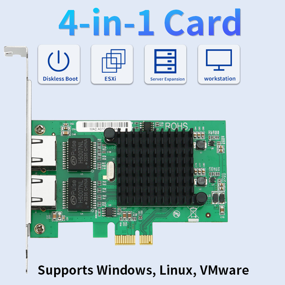 Lekuo PCIe x1 Network Card Interface Connector Detail