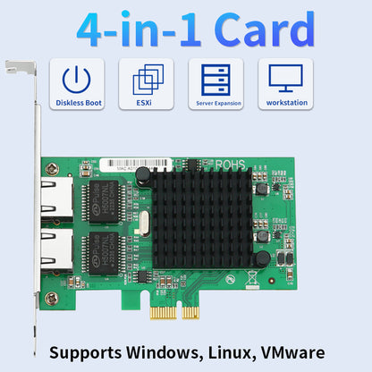 Lekuo PCIe x1 Network Card Interface Connector Detail