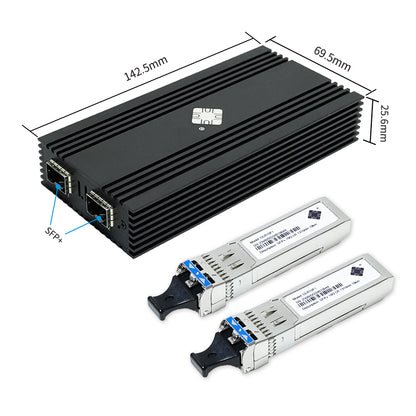 Lekuo 2-Port SFP+ USB 10G Network Card,Intel 82599ES chip