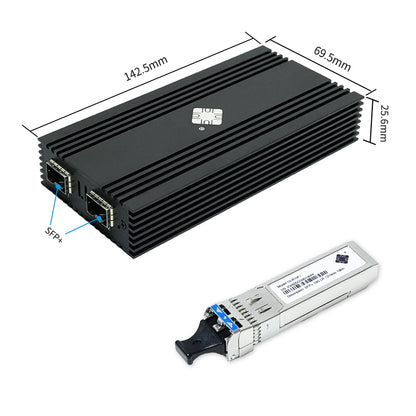 Lekuo 2-Port SFP+ USB 10G Network Card,Intel 82599ES chip